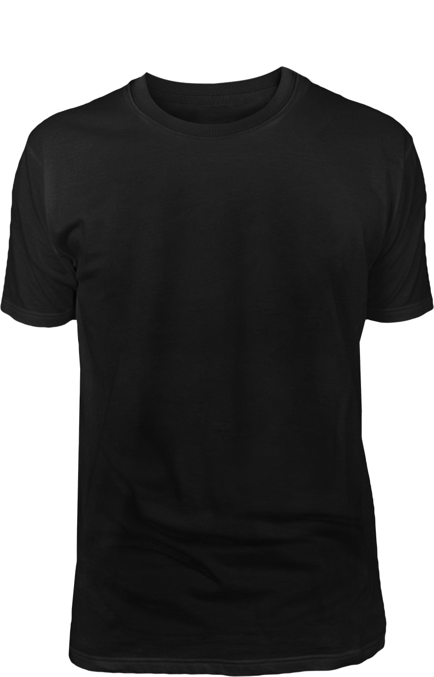 black t-shirt mockup